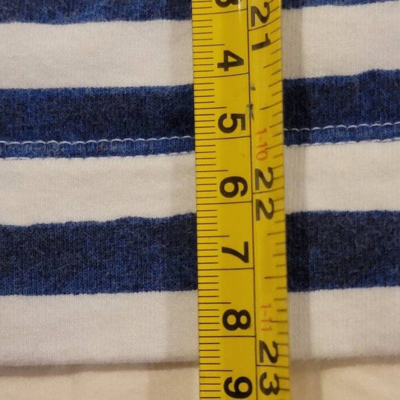 Lilly Pulitzer Captain Popover Bright Navy Positano Stripe Top Size Small - Picture 12 of 12